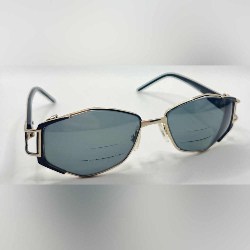 Bella Italia Black Gold Oval Sunglasses Frames Only